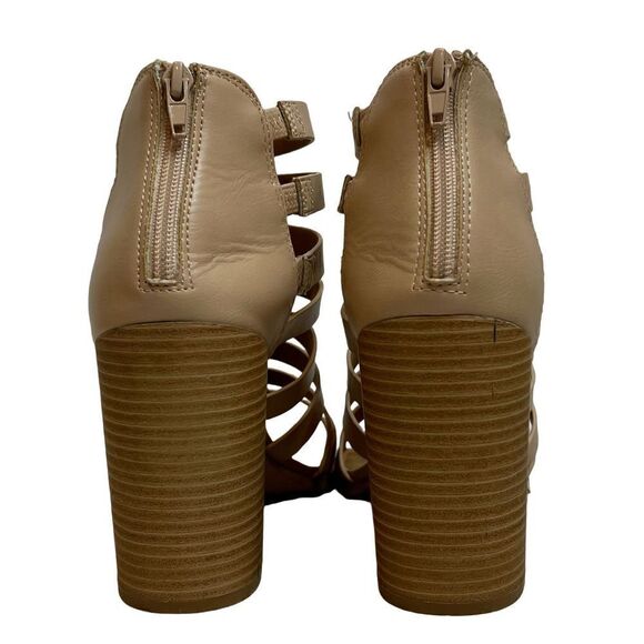 Dolce Vita nude baily block heel caged sandals size 10 - Picture 5 of 16